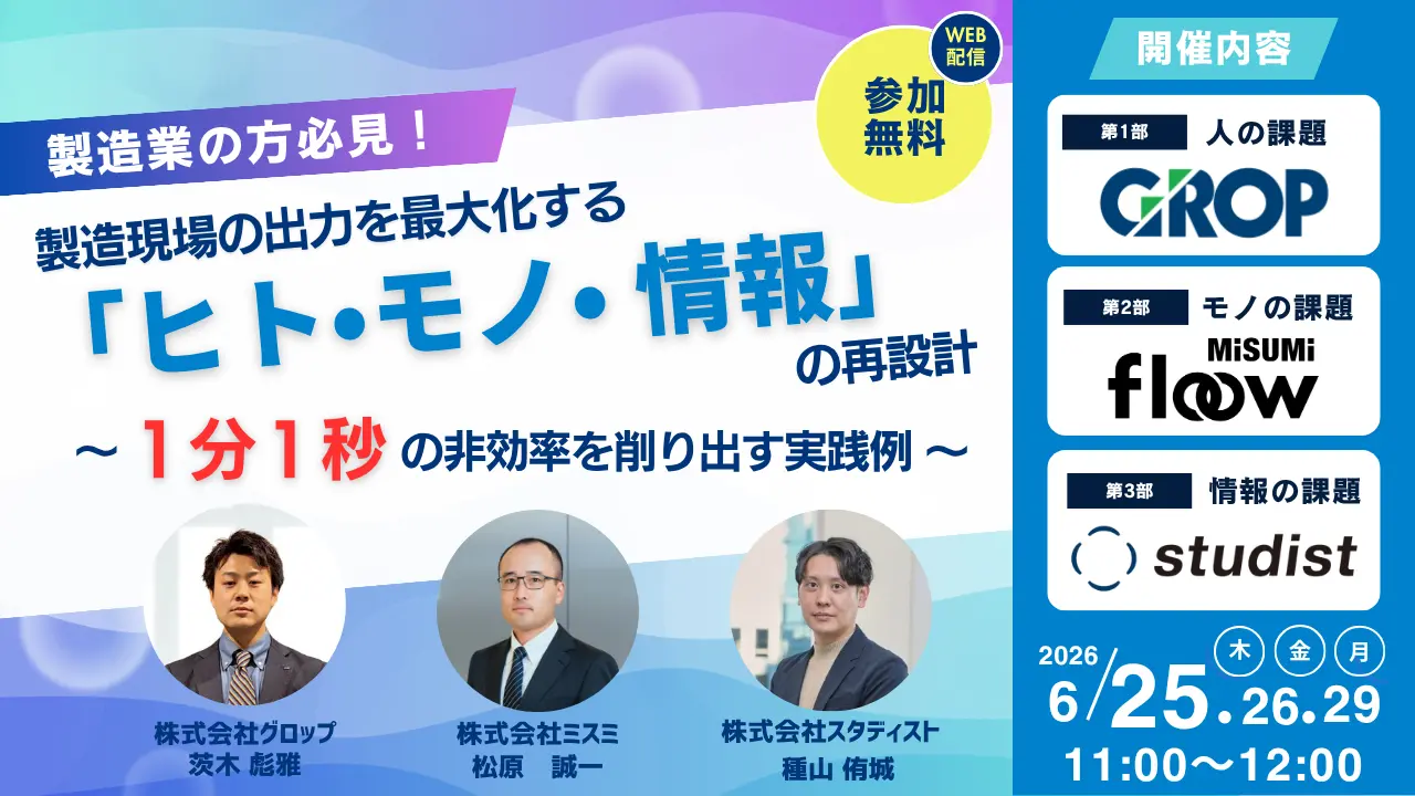 製造現場の出力を最大化する「ヒト・モノ・情報」の再設計